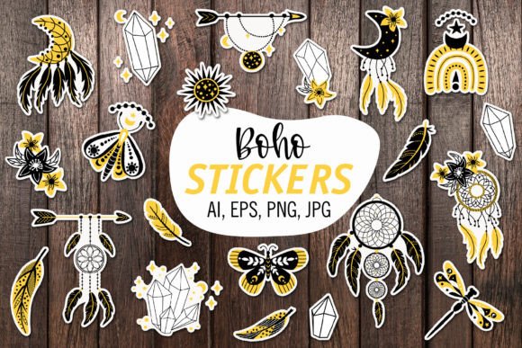 Download BOHO/ Printable Stickers Cricut Design - Cricut Collection