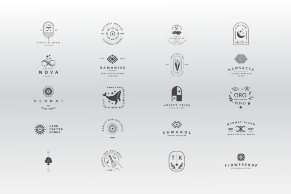 Download 20 Minimalist Branding Logo Kit - Branding Collection