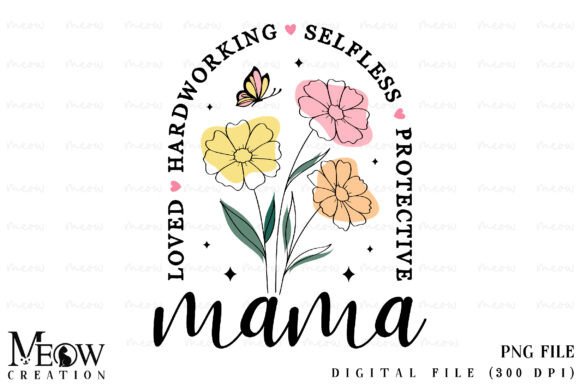 Download Mama Boho Flowers Mama, Mothers Day PNG - Premium Bundle